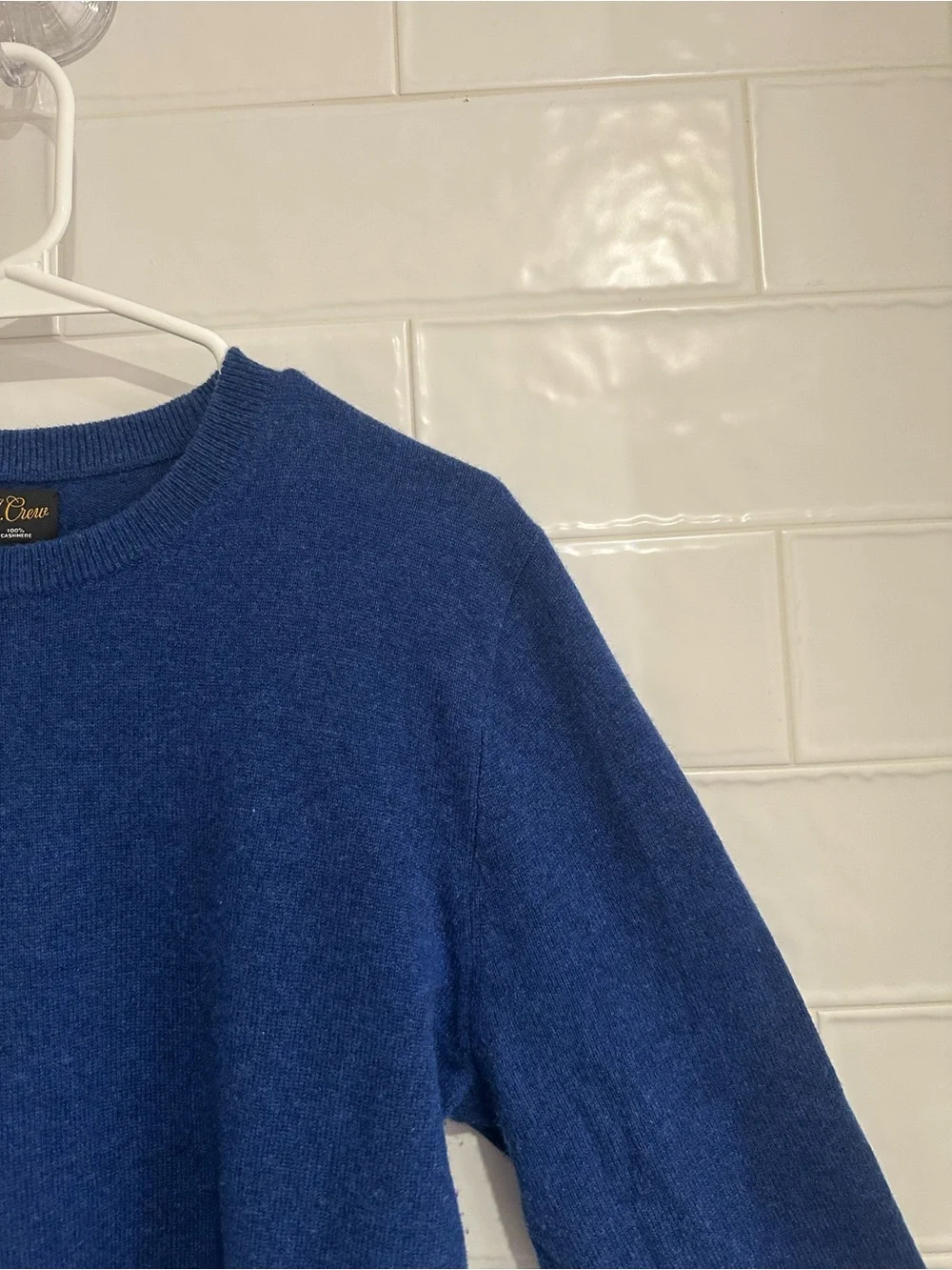 J.Crew 100% Cashmere Sweater Crewneck Men's Small Blue